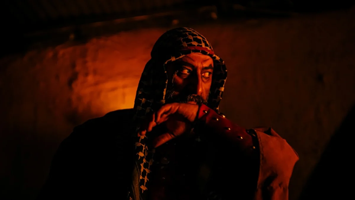 Cinematic portrait with dramatic lighting and color grading